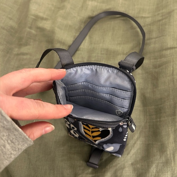 Vera Bradley Gray and Pink Floral Crossbody - Picture 3 of 3